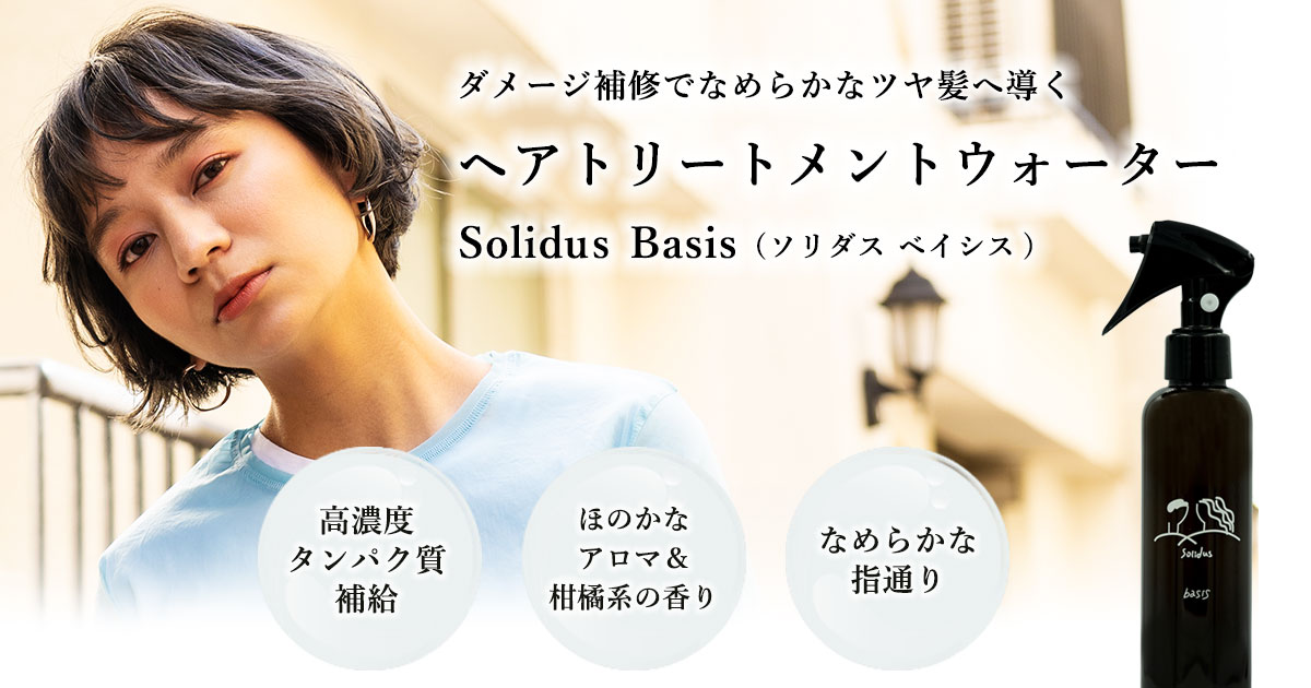 【3本】ソリダス ベイシス トリートメント ウォーター ヘアミスト 200ml ソリダス Solidus ベイシス トリートメントウォーター 200ml